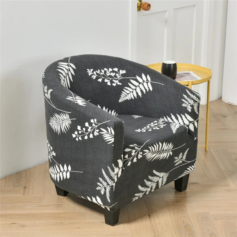 Housse de fauteuil cabriolet extensible motifs fougères - housley - housses de fauteuil