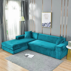 Housse de canapé d'angle gifi - Bleu Turquoise