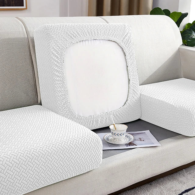 housse de coussin de canapé blanc