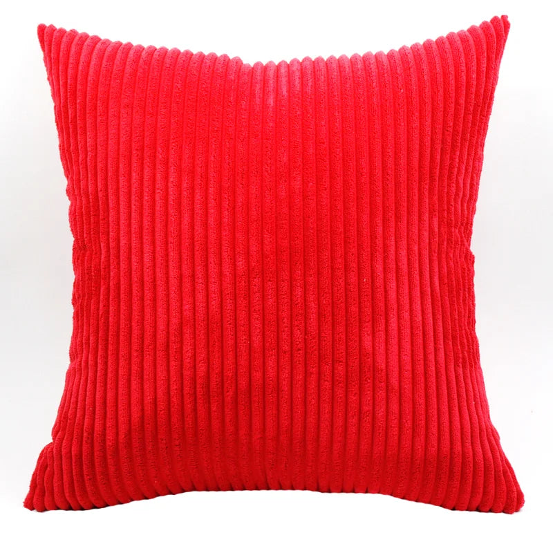 housse de coussin 35x35 rouge en velours cotele housley housses de coussin