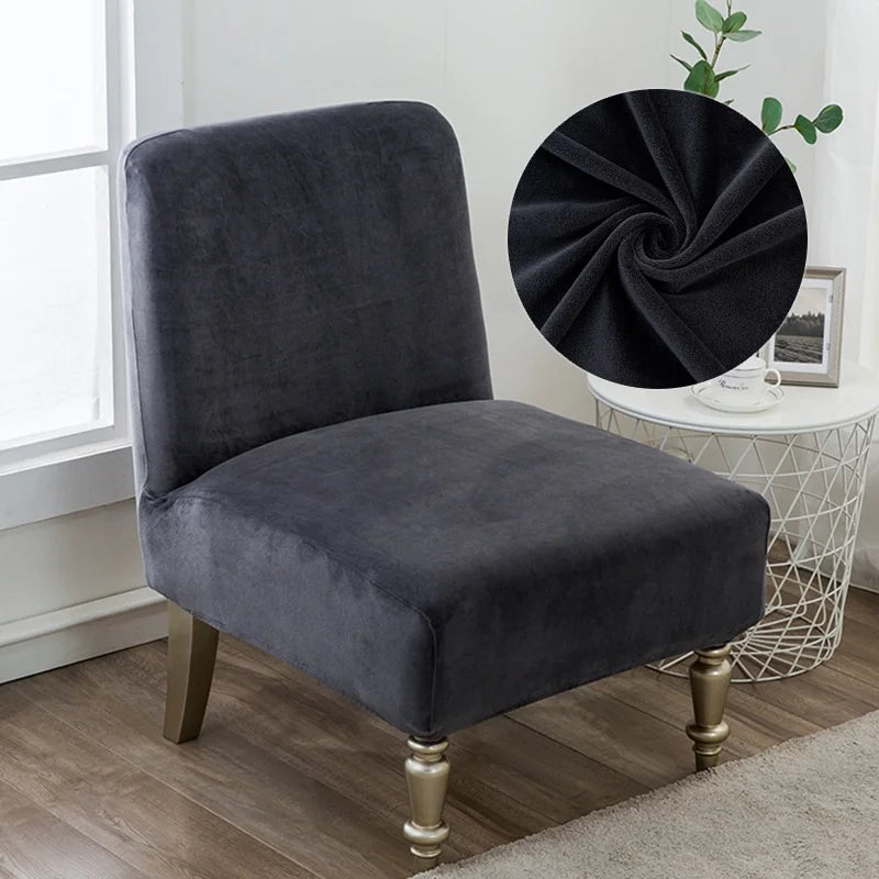 Housse pour fauteuil crapaud en velours gris - housley - housses de fauteuil